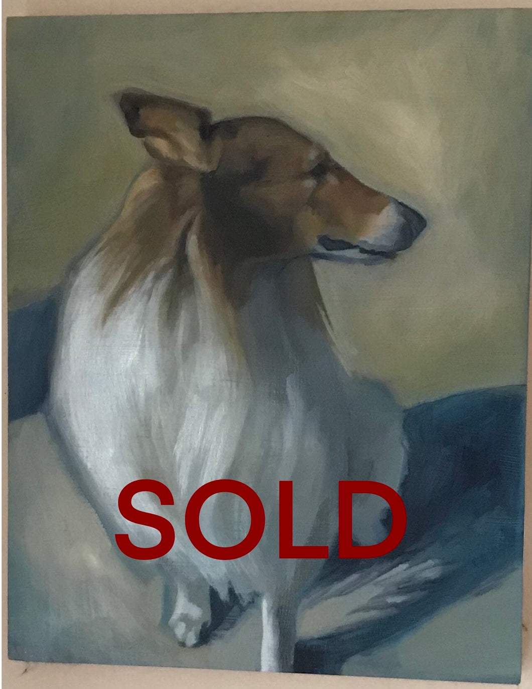 Custom Painting of a Collie for a client